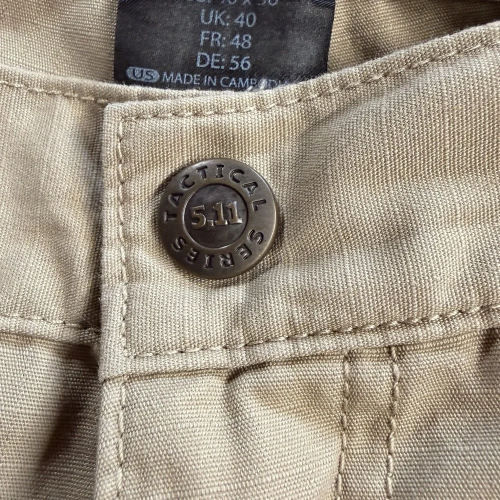 5.11 Tactical Taclite Pro Men's 40x36 Khaki Ripstop Cargo Pants 74273